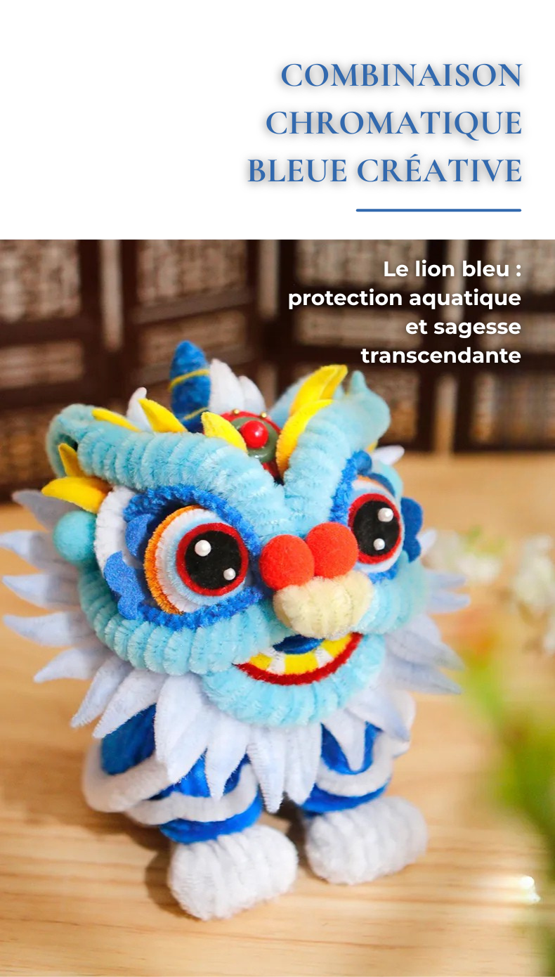 Lion Éveillé Offrant les Présages Propices