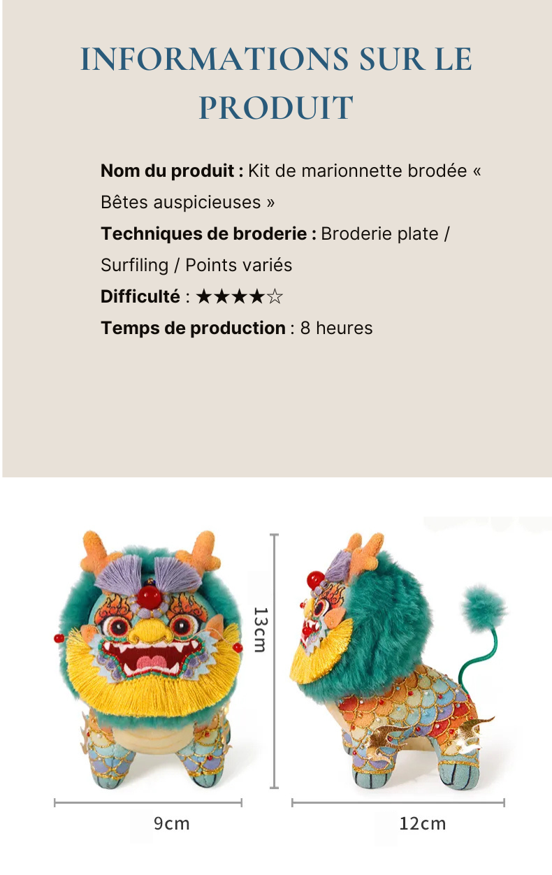 Qilin Aux Cinq Couleurs Sacrées