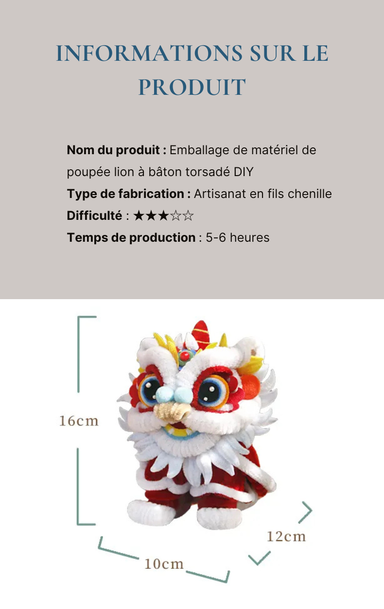 Lion Éveillé Offrant les Présages Propices