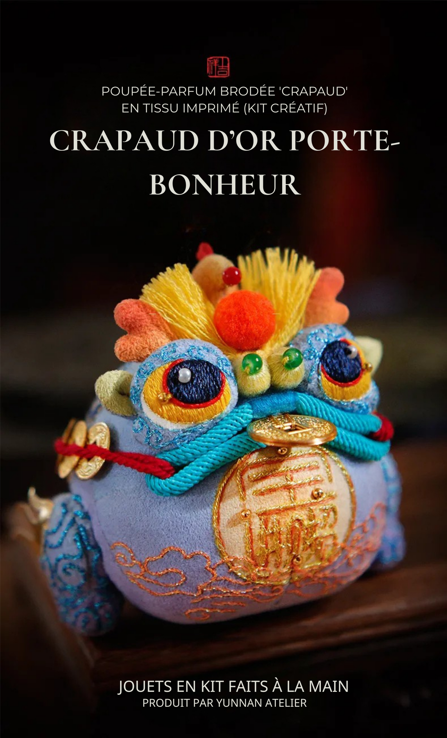 Crapaud d’Or Porte-Bonheur